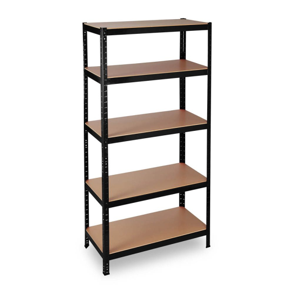 4052025267520 - Schwerlastregal Traglast 1325 kg 5 Ebenen zum Stecken Keller Garage 180x90x45 cm Stahl mdf schwarz - Relaxdays 4052025267520 - Schwerlastregal Traglast 1325 kg 5 Ebenen zum Stecken Keller Garage 180x90x45 cm Stahl mdf schwarz - Relaxdays