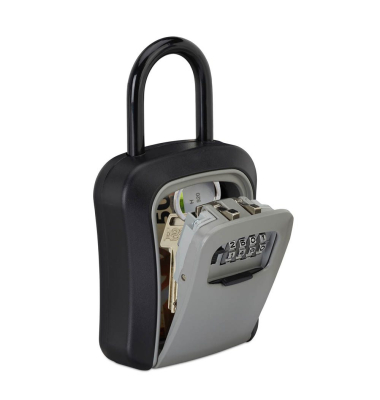 Schlüsseltresor 10027685_0 0,5kg schwarz/grau mit Zahlenschloss Aluminium