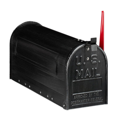 Zeitungsrolle US Mail schwarz
