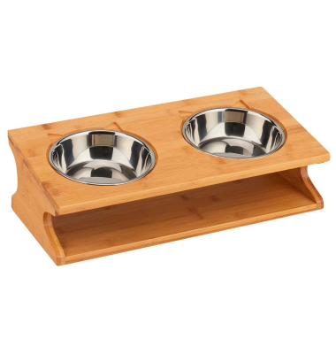 Futterstation HundeKatzen braun 39,0 x 19,5 x 12,0 cm