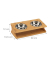 Futterstation HundeKatzen braun 39,0 x 19,5 x 12,0 cm