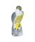 Vogelschreck Falke sitzend grau 17,0 x 19,0 x 40,5 cm
