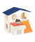 Hamsterhaus braun 17,0 x 16,5 x 15,0 cm