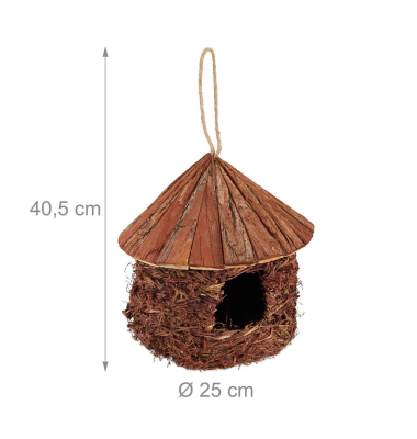 Nistkasten braun 25,0 x 25,0 x 40,5 cm