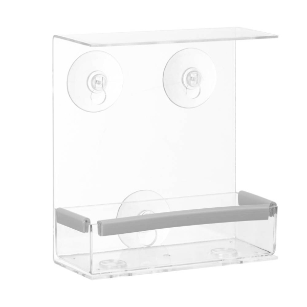 4052025315597 - Vogelfutterhaus Vogelfutterspender aus Acryl Vogelhaus für Fensterscheibe 165 x 15 x 75 cm transparent - Relaxdays 4052025315597 - Vogelfutterhaus Vogelfutterspender aus Acryl Vogelhaus für Fensterscheibe 165 x 15 x 75 cm transparent - Relaxdays