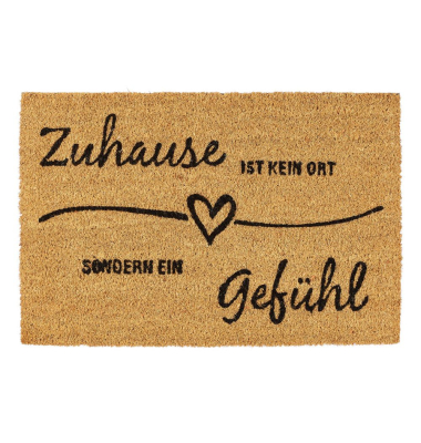 Fußmatte 10032745_0 Zuhause, 40x60cm, rechteckig, für Innenbereich