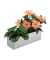Blumenkasten Metall 40,0 x 12,5 x 13,5 cm silber