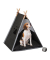 Hundezelt grau 59,5 x 59,0 x 70,5 cm