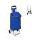 Einkaufstrolley 10029467_193, max. BeLiterastbarkeit bis ca. 10kg # Schloss, außen 910x400x300mm, Stahl, Stoff blau