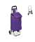 Einkaufstrolley 10029467_51, max. BeLiterastbarkeit bis ca. 10kg # Schloss, außen 910x400x300mm, Stahl, Stoff lila
