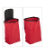 Einkaufstrolley 10029467_47, max. BeLiterastbarkeit bis ca. 10kg # Schloss, außen 910x400x300mm, Stahl, Stoff rot