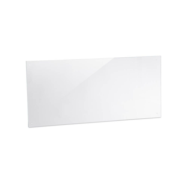 4052025914776 - Spritzschutz Küche Sicherheitsglas Küchenzeile Fliesenschutz Herdblende 50x100 cm Wandmontage transparent - Relaxdays