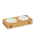 Futterstation HundeKatzen braun 29,5 x 14,0 x 5,5 cm
