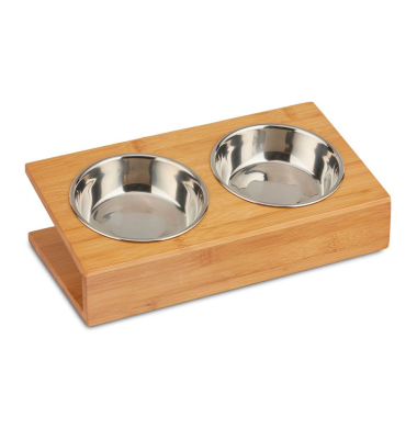 Futterstation HundeKatzen braun 18,0 x 18,0 x 10,0 cm