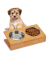 Futterstation HundeKatzen braun 18,0 x 18,0 x 10,0 cm