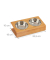 Futterstation HundeKatzen braun 18,0 x 18,0 x 10,0 cm
