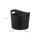 Kunstleder L Kaminholzkorb 17,0 l schwarz 39,5 x 38,0 x 31,5 cm