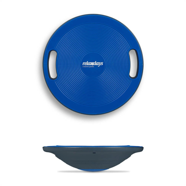4052025917586 - Balance Board rutschfeste Oberfläche seitliche Griffe Wackelbrett Gleichgewichtstraining ø 40 cm blau - Relaxdays 4052025917586 - Balance Board rutschfeste Oberfläche seitliche Griffe Wackelbrett Gleichgewichtstraining ø 40 cm blau - Relaxdays