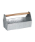 Blumenkasten Metall 36,0 x 20,0 x 20,0 cm silber