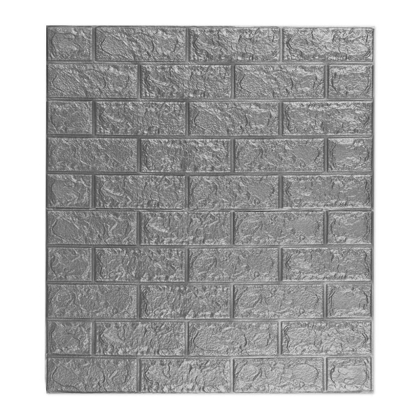 4052025926038 - Relaxdays - Wandpaneele selbstklebend 5er Set dekorative Steinoptik 3D Paneele weicher PE-Schaumstoff 78x70cm grau 4052025926038 - Relaxdays - Wandpaneele selbstklebend 5er Set dekorative Steinoptik 3D Paneele weicher PE-Schaumstoff 78x70cm grau