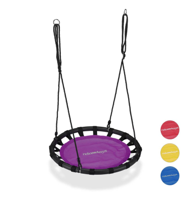 Nestschaukel violett Kunststoff 80,0 cm