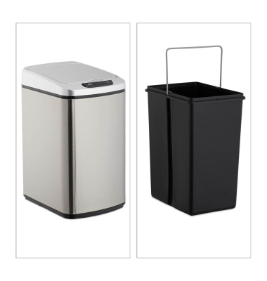 Sensor Mülleimer 12,0 l silber