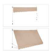 Klemmmarkise beige
