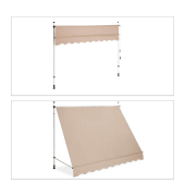 Klemmmarkise beige
