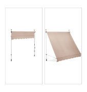 Klemmmarkise beige