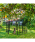 Welpenauslauf Größe XXL schwarz 76,5 x 235,0 x 120,0 cm