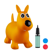 Hüpftier Hund gelb