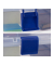 Aufbewahrungsbox 10024158_45 mit Deckel, außen 390x330x170mm, Kunststoff transparent/blau