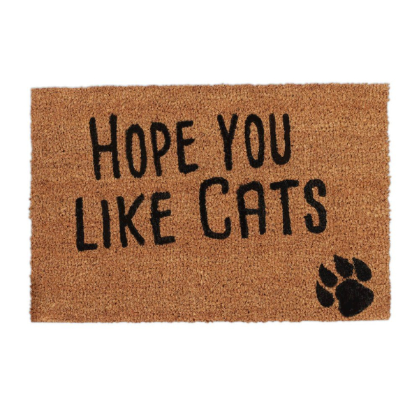 4052025945497 - Fußmatte 10023816_243 hope you like cats 40x60cm rechteckig für Innenbereich 4052025945497 Relaxdays 4052025945497 - Fußmatte 10023816_243 hope you like cats 40x60cm rechteckig für Innenbereich 4052025945497 Relaxdays