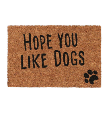 Fußmatte 10023816_242 hope you like dogs , 40x60cm, rechteckig, für Innenbereich