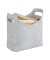 Kaminholztasche 20,0 l grau 40,0 x 23,0 x 39,5 cm