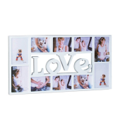 Collage-Bilderrahmen LOVE weiß 72,0 x 36,5 cm
