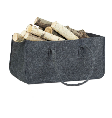 Kaminholztasche 27,0 l anthrazit 25,0 x 50,0 x 25,0 cm