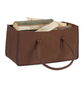Kaminholztasche 27,0 l braun 25,0 x 50,0 x 25,0 cm