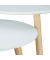 Beistelltisch-Set 10020985_49, 41/47cm (H), 39/47,5cmx39/47,5cm (BxT), rund, weiß / braun