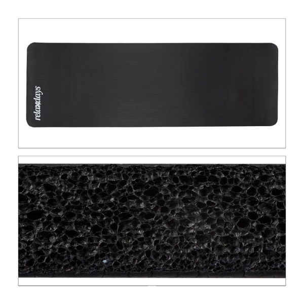 4052025971175 - relaxdays Yogamatte schwarz 600 x 1800 x 10 cm 4052025971175 - relaxdays Yogamatte schwarz 600 x 1800 x 10 cm