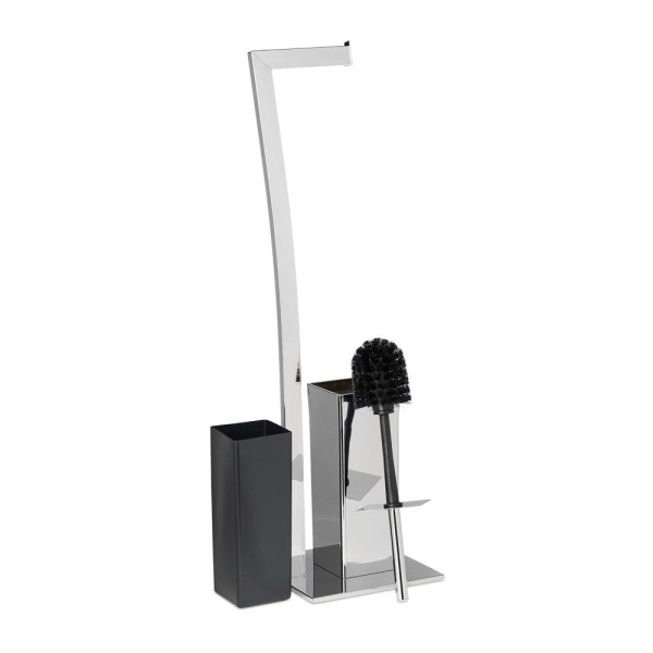 4052025992576 - Stand wc Garnitur wimedo eckig hbt 71 x 20 x 20 cm Toilettenbürstenhalter aus Edelstahl mit Lackierung Toilettenpapierhalter und Klorollenhalter als 4052025992576 - Stand wc Garnitur wimedo eckig hbt 71 x 20 x 20 cm Toilettenbürstenhalter aus Edelstahl mit Lackierung Toilettenpapierhalter und Klorollenhalter als