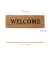 Fußmatte 10020176_126 Welcome, 25x75cm, rechteckig, für Innenbereich