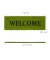 Fußmatte 10020176_53 Welcome, 25x75cm, rechteckig, für Innenbereich