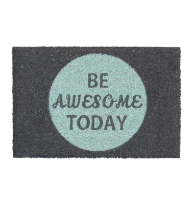 Fußmatte 10020166_56 be awesome today, 40x60cm, rechteckig, für Innenbereich