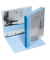 Präsentationsringbuch 9330-00788, A4 4 Ringe Kunststoff, 1 Außentasche, 1 Innentasche, blau-transparent