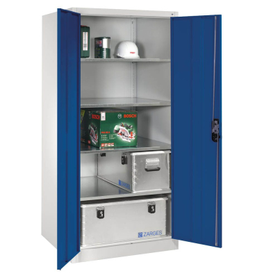 Stahlschrank blau/grau