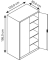 Stahlschrank blau/grau
