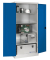 Werkstattschrank 8924-052, Stahl abschließbar, 5 OH, 93 x 195 x 80 cm, blau/lichtgrau