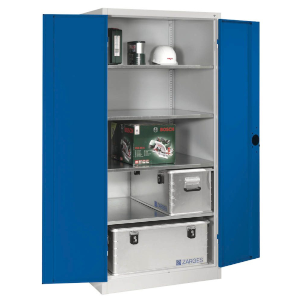 4064615165918 - Werkstattschrank 8924-052 Stahl abschließbar 5 OH 93 x 195 x 80 cm blau lichtgrau 4064615165918 C+P-Möbel 4064615165918 - Werkstattschrank 8924-052 Stahl abschließbar 5 OH 93 x 195 x 80 cm blau lichtgrau 4064615165918 C+P-Möbel