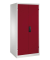 Werkstattschrank 8924-052, Stahl abschließbar, 5 OH, 93 x 195 x 80 cm, rot/lichtgrau